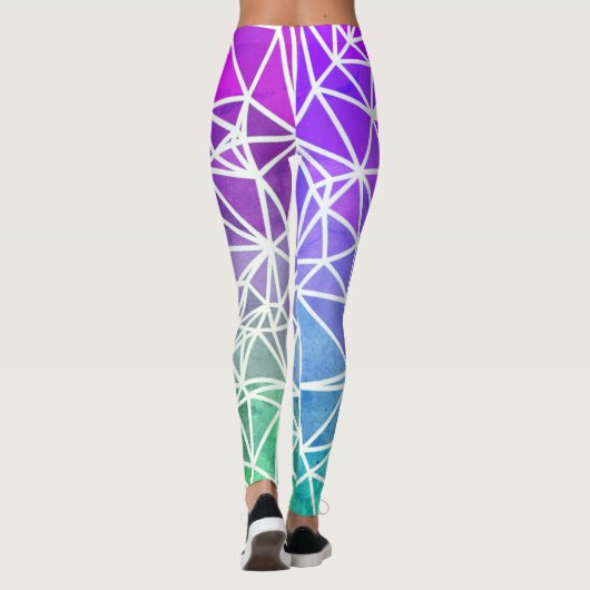Low Poly Ombre Leggings (Achterkant)