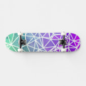 Low Poly Ombre Persoonlijk Skateboard (Horizontaal)