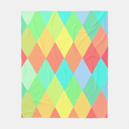 Low poly triangles fleece deken (Voorkant)