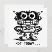 Low Power Robot – niet vandaag... (Voorkant / Achterkant)