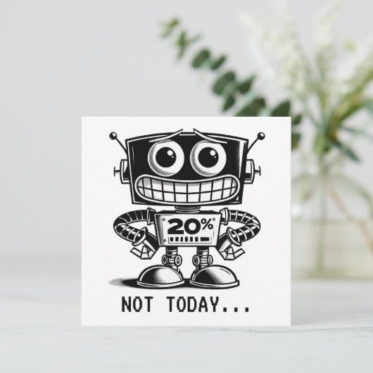 Low Power Robot – niet vandaag... (Staand voorkant)