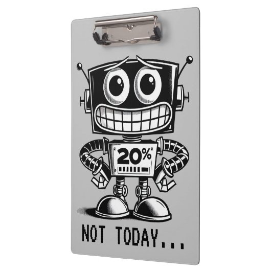 Low Power Robot – niet vandaag... Klembord (Links)