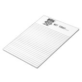 Low Power Robot – niet vandaag... Notitieblok (Schuin)