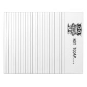 Low Power Robot – niet vandaag... Notitieblok (Voorkant)