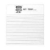 Low Power Robot – niet vandaag... Notitieblok (Voorkant)