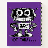 Low Power Robot – niet vandaag... Notitieboek (Achterkant)