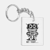 Low Power Robot – niet vandaag... Sleutelhanger (Voorkant Links)