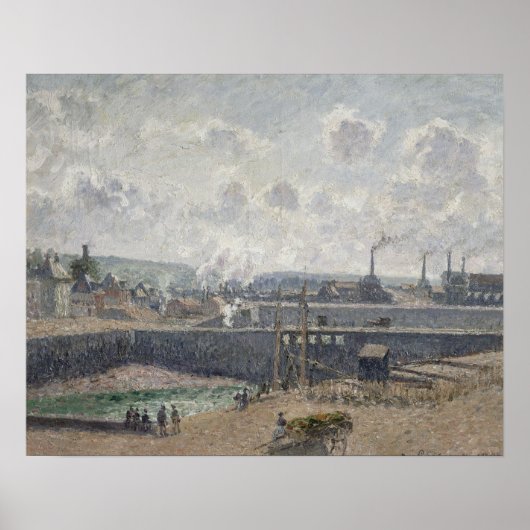 Low Tide at Duquesne Docks, Dieppe, 1902 Poster (Voorkant)