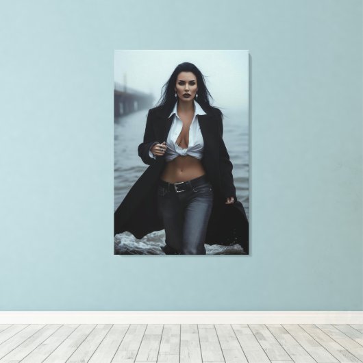 Low Tide Authority Canvas Afdruk (Insitu (Houten vloer))