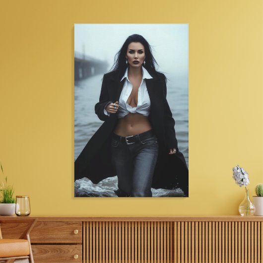 Low Tide Authority Canvas Afdruk (Insitu (Woonkamer))