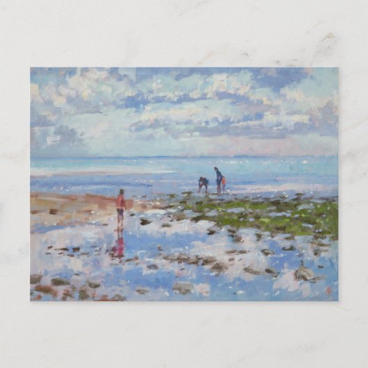 Low Tide Charmouth 2012 Briefkaart (Voorkant)