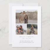 Low Tide Coastal Photo Wedding Save The Date (Achterkant)