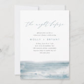 Low Tide Coastal Waterverf repetitie diner Kaart (Voorkant)