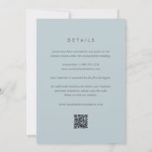 Low Tide Double Sided Modern Coastal Wedding Kaart (Achterkant)