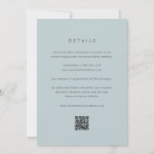 Low Tide Double Sided Modern Coastal Wedding Kaart (Achterkant)