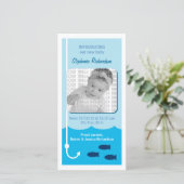 Low Tide Gevist Baby aankondiging (Staand voorkant)