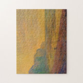 Low Tide Pourville Misty Weather Monet Fine Art Legpuzzel (Verticaal)