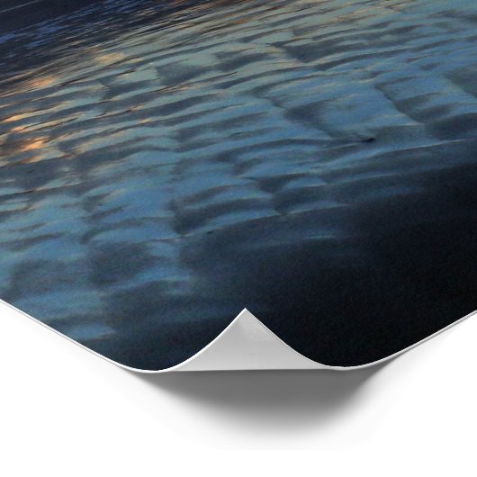 Low Tide Sunset Poster (Hoek)