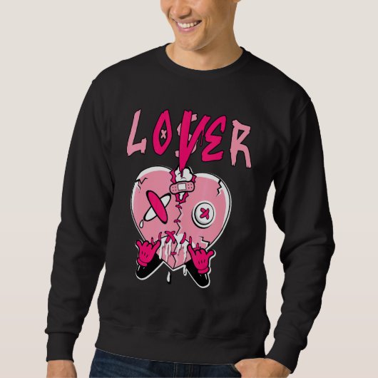 Low Triple Pink Loser   Heart Dripping Triple Pink Trui (Voorkant)