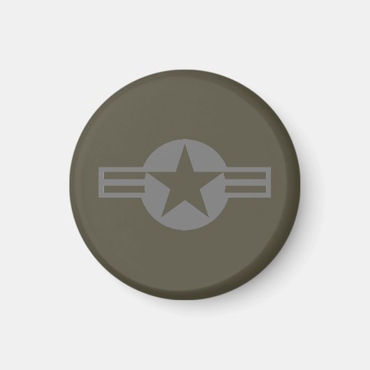 Low Visibility Grey Roundel of the US Air Forces Magneet (Voorkant)