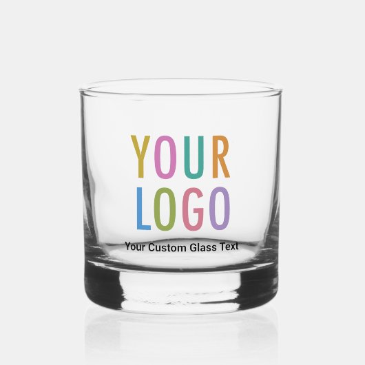 Lowball Whiskey Rocks Glass met aangepaste Logo 12 Whisky Glas (Voorkant)