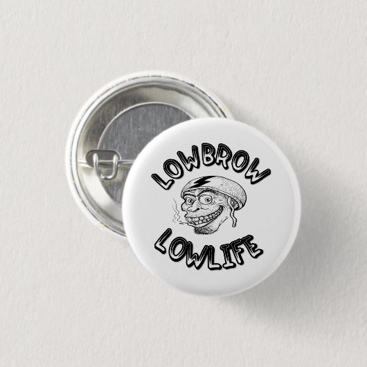 Lowbrow Lowlife Ronde Button 3,2 Cm (Voorkant /achterkant)