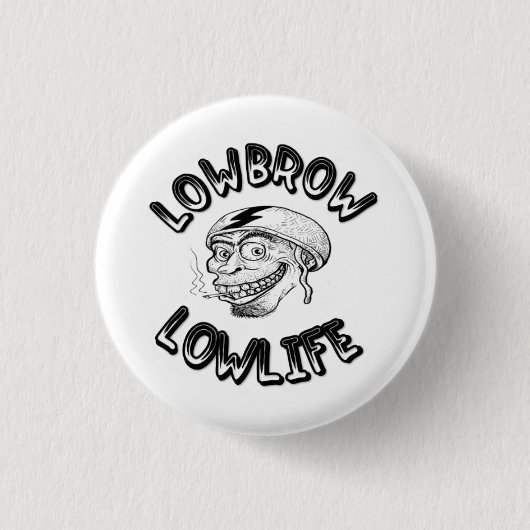 Lowbrow Lowlife Ronde Button 3,2 Cm (Voorkant)