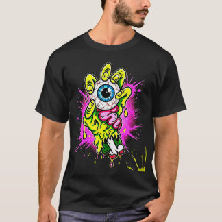 Lowbrow Zombie Hand Grafische T-shirt