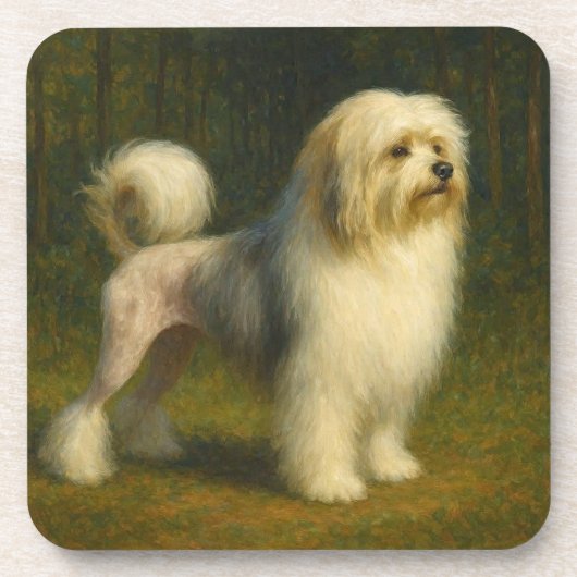 Lowchen Bier Onderzetter (Voorkant)