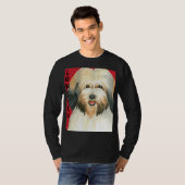 Lowchen Color Block T-shirt (Voorkant volledig)