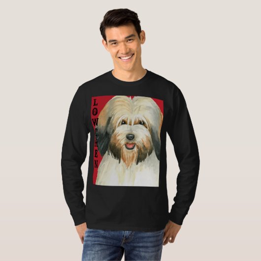 Lowchen Color Block T-shirt (Voorkant volledig)