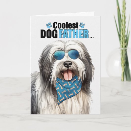 Lowchen Dog Coolest Dad Vaderdag Feestdagen Kaart (Voorkant)