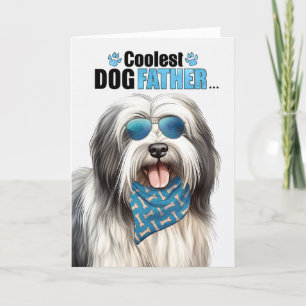 Lowchen Dog Coolest Dad Vaderdag Feestdagen Kaart