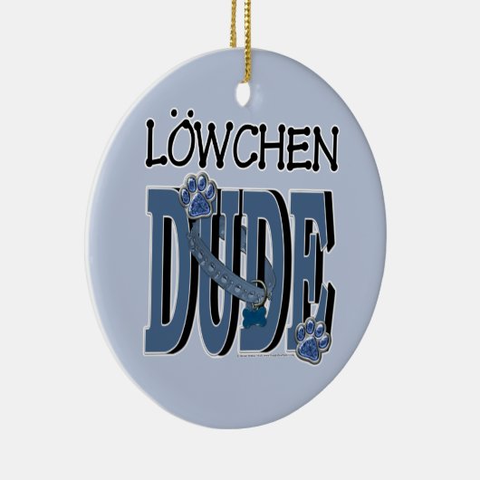 Lowchen DUDE Keramisch Ornament (Rechts)
