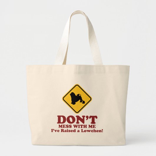 Lowchen Grote Tote Bag (Voorkant)