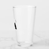 Lowchen-hond � Halloween-maan Silhouette Klassiek  Glas (Links)