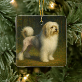 Lowchen Keramisch Ornament