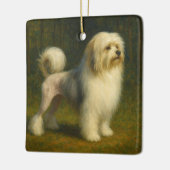 Lowchen Keramisch Ornament (Links)