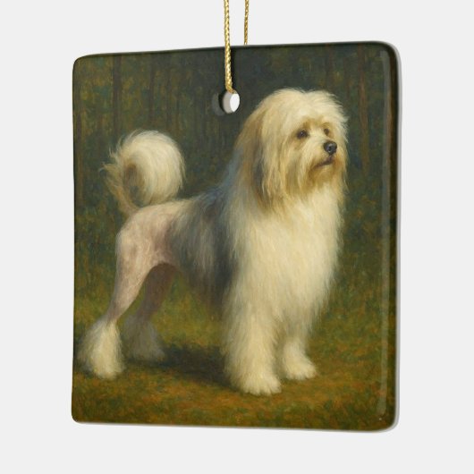 Lowchen Keramisch Ornament (Links)