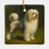 Lowchen Keramisch Ornament (Voorkant)