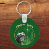 Lowchen Peace Sleutelhanger (Voorkant)