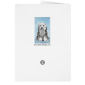 Lowchen schilderen - Kute Original Dog Art (Achterkant)