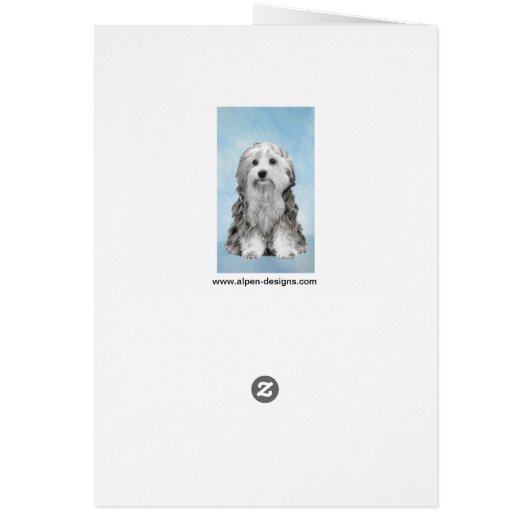 Lowchen schilderen - Kute Original Dog Art (Achterkant)