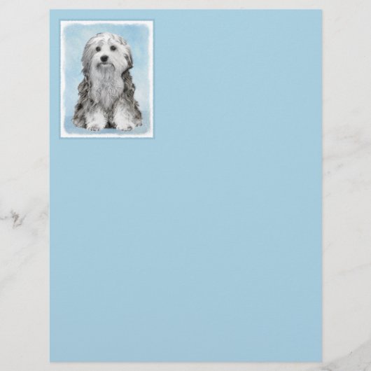 Lowchen schilderen - Kute Original Dog Art (Voorkant)