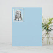 Lowchen schilderen - Kute Original Dog Art (Staand voorkant)