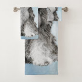Lowchen schilderen - Kute Original Dog Art Bad Handdoek (Insitu)