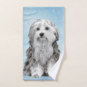 Lowchen schilderen - Kute Original Dog Art Bad Handdoek (Handdoek)