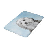 Lowchen schilderen - Kute Original Dog Art Badmat (Gekanteld)