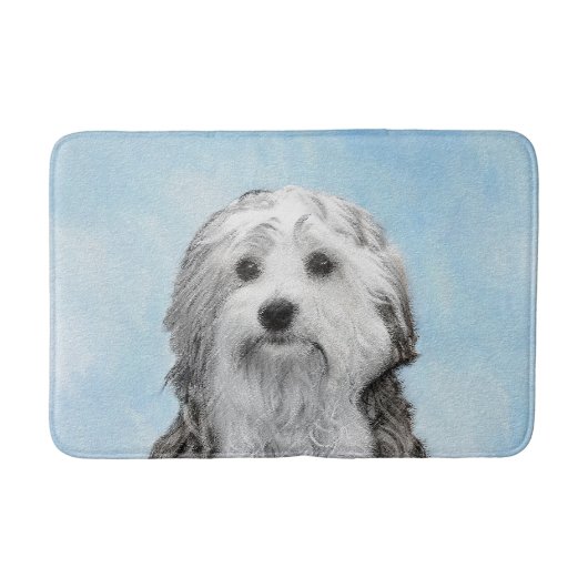 Lowchen schilderen - Kute Original Dog Art Badmat (Voorkant)