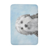 Lowchen schilderen - Kute Original Dog Art Badmat (Voorkant Verticaal)